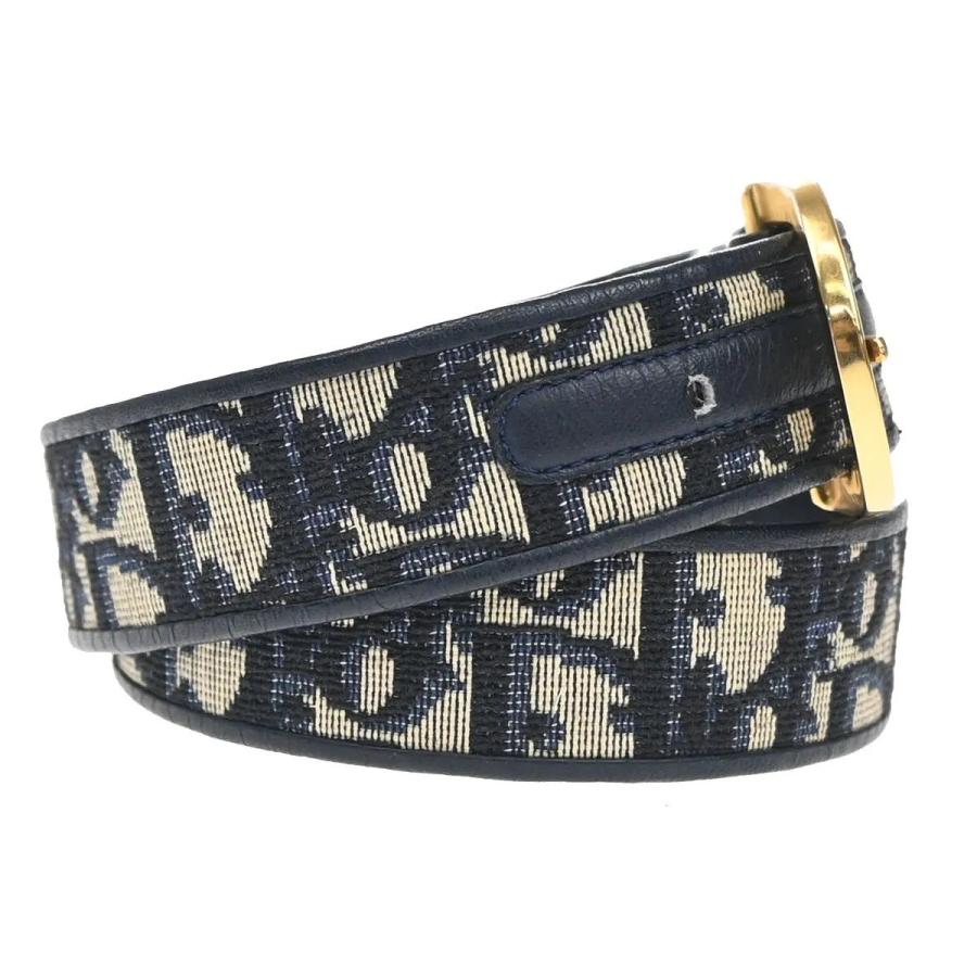 専用　　　Christian Dior トロッター柄 ベルト 65 極美品 CHRISTIAN DIOR ディオール ベルト トロッター ロゴ 65 ネイビー