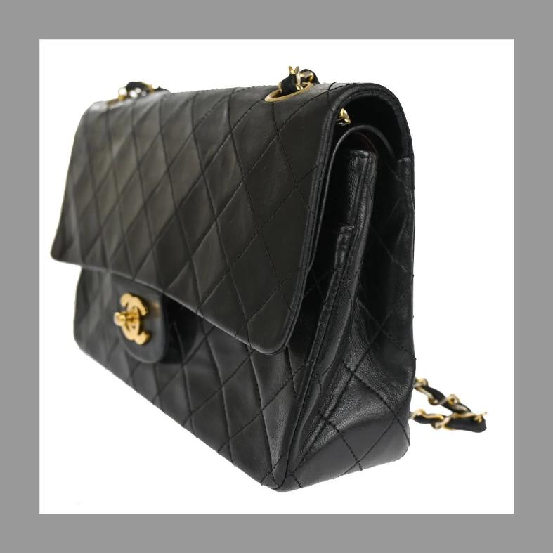 CHANEL シャネル マトラッセ ダブルフラップ チェーンショルダーバッグ 