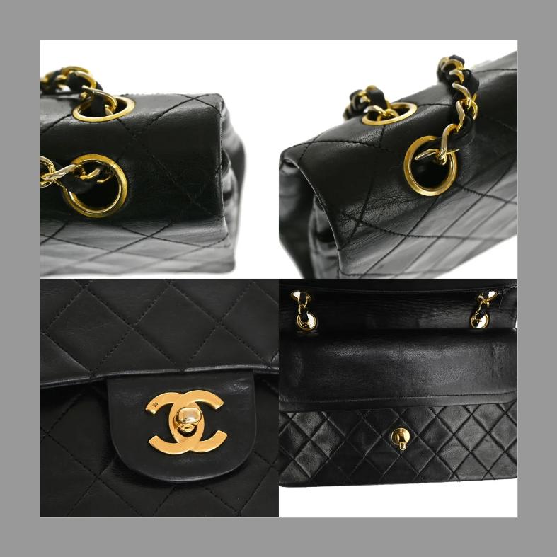 CHANEL シャネル マトラッセ ダブルフラップ チェーンショルダーバッグ