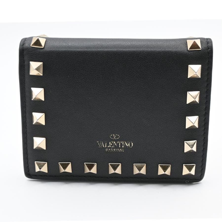 VALENTINO ヴァレンティノ 二つ折り 財布 スタッズ コンパクト
