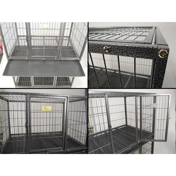 ペットゲージ 大型 ゲージ 2段 ペットケージ 二段 ペットホテル 引出式受け皿 網スノコ ペットショップ 動物クリニック D192 ドリームストアヤフー店 通販 Yahoo ショッピング