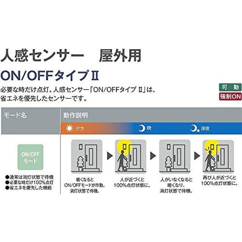 大光電機（ＤＡＩＫＯ）　人感センサー付アウトドアローポール　ランプ付　LED電球　DWP-39594　4.6W（E26）　2700K　電球色