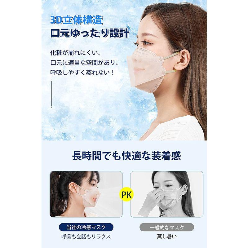 冷感マスク 不織布 3D立体マスク 2022年登場 日本製 カケンテスト認証済み 冷感繊維 高通気マスク 夏用 ひんやり 4層構造 耳が痛く :20221117173307-00776:Dream store888 通販 (ケース販売 2500枚)冷感不織布マスク 高機能99%カット 夏用 使い捨て 大人用 三層構造 ウイルス 花粉 除去 カケンセンター認証品 日本国内メーカー製品