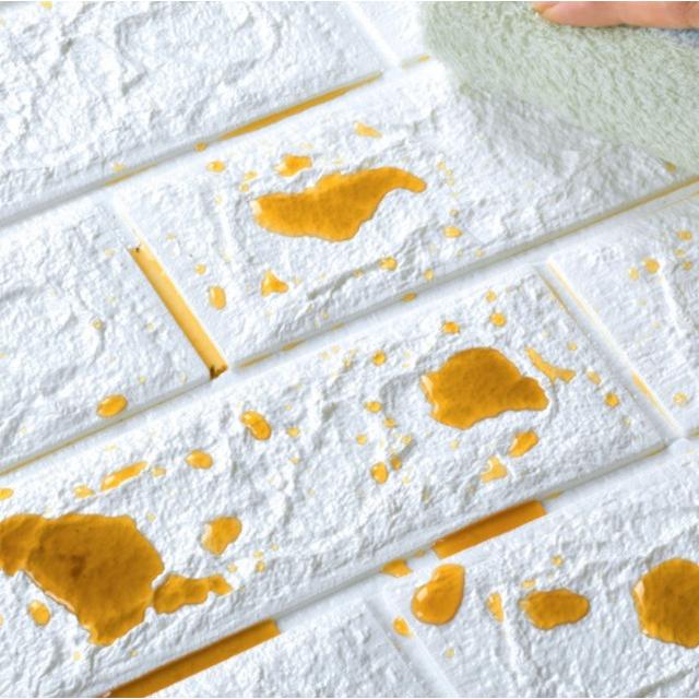 3060円 無料 3d壁紙 Diyレンガ調壁紙シール ホワイト レンガ調壁紙 50枚セット 70cm 77cm 2ｍｍ