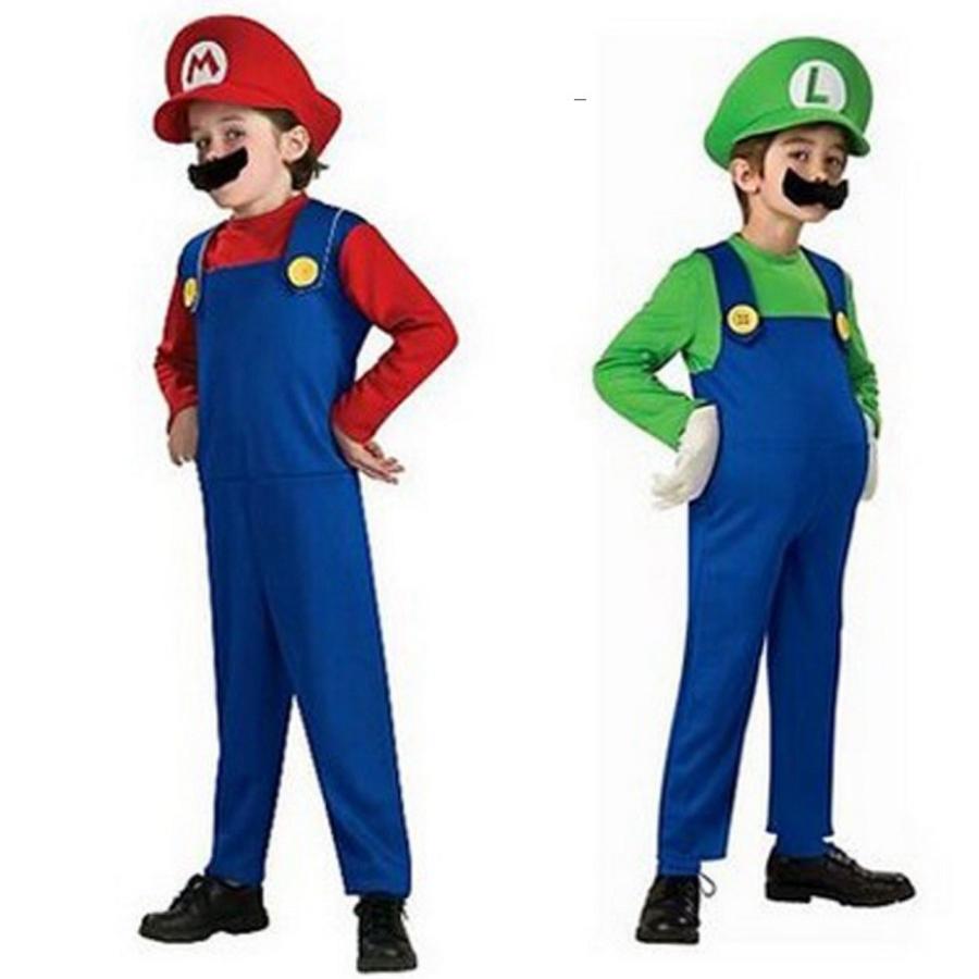 マリオ風 ルイージ風 コスプレ コスチューム 衣装 女の子 男の子 子供 クリスマス A 15 Dream工房 Yahoo 店 通販 Yahoo ショッピング