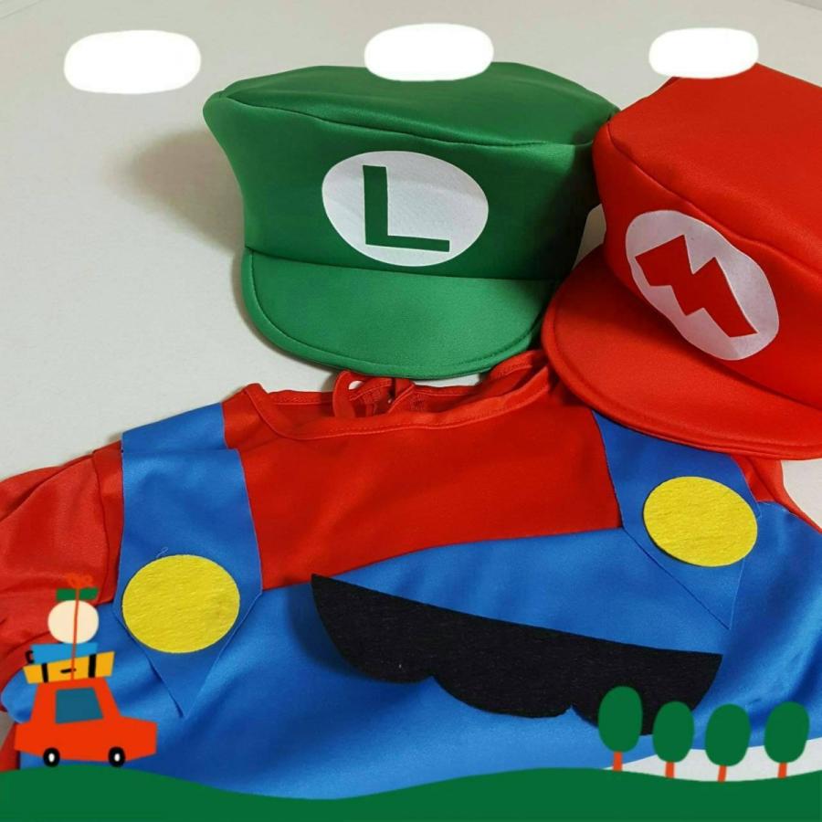 マリオ風 ルイージ風 コスプレ コスチューム 衣装 女の子 男の子 子供 クリスマス A 15 Dream工房 Yahoo 店 通販 Yahoo ショッピング