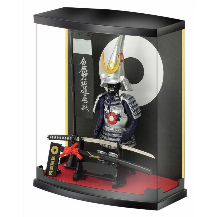 戦国武将 フィギュア 加藤清正 Aタイプ ケース付き 家紋 兜