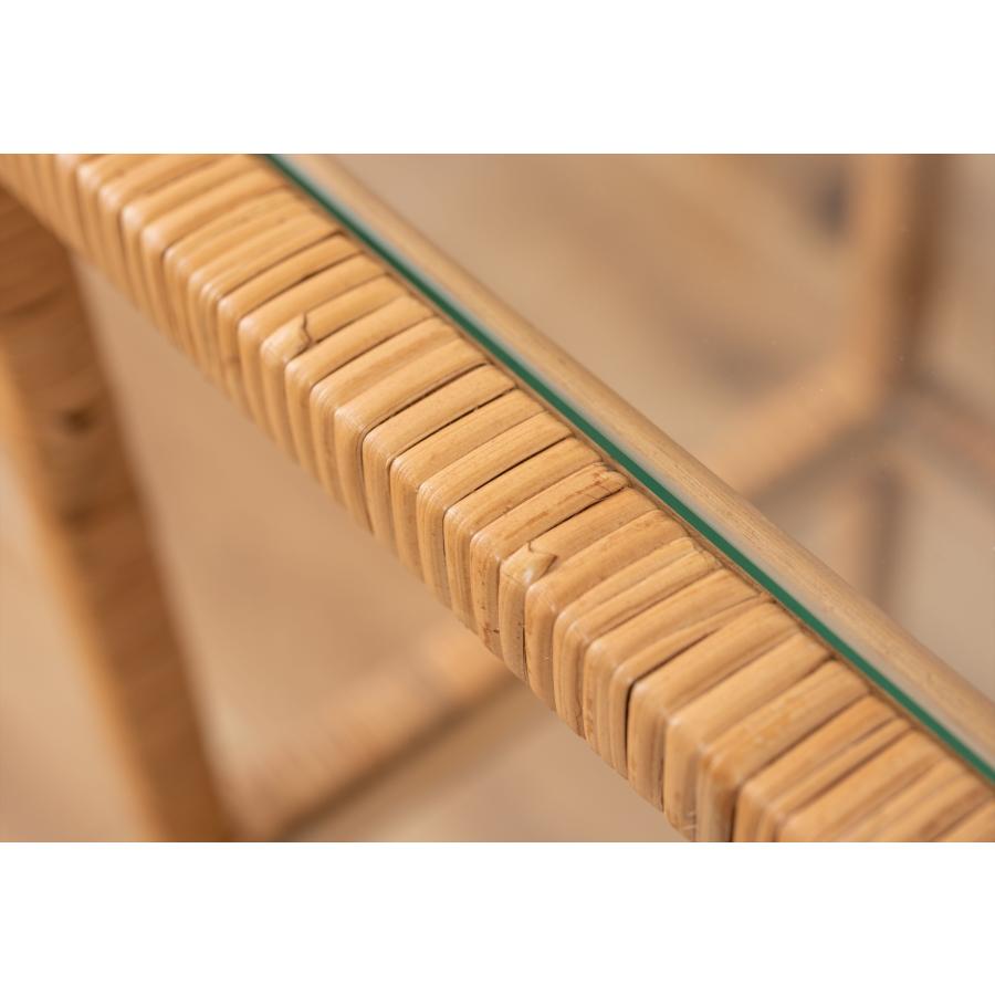 ガラスシェルフＷ シェルフ ガラス ラタン 籐 クリア 収納 収納棚 ラック オープンラック 3段 三段 見せる収納 シンプル 北欧 ナイトテーブル 強化ガラス |  | 17