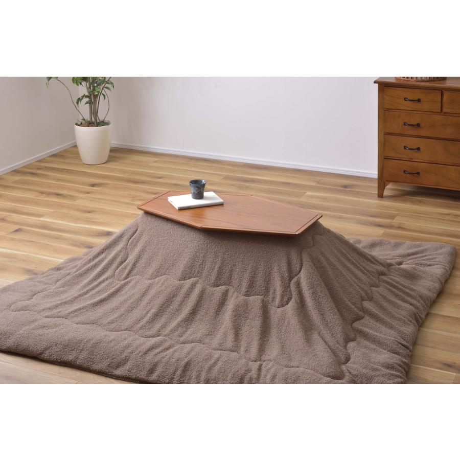 こたつ こたつテーブル コタツ コンパクト 六角 長方形 80×50cm 石英管ヒーター 一人暮らし センターテーブル ローテーブル 工具不要 簡単組立 新生活の画像
