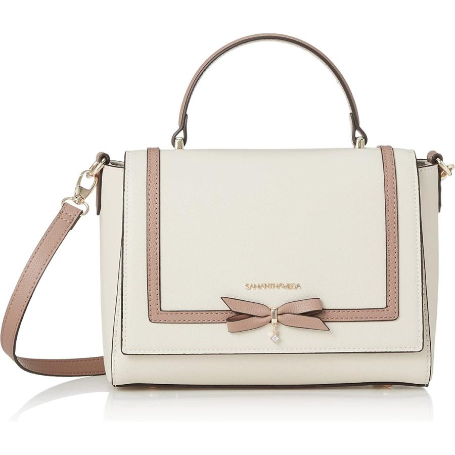 受注生産品 ショルダーバッグ サマンサベガ ショコラリボンショルダー オフホワイト レディース ショルダーバッグ Vesismin Com