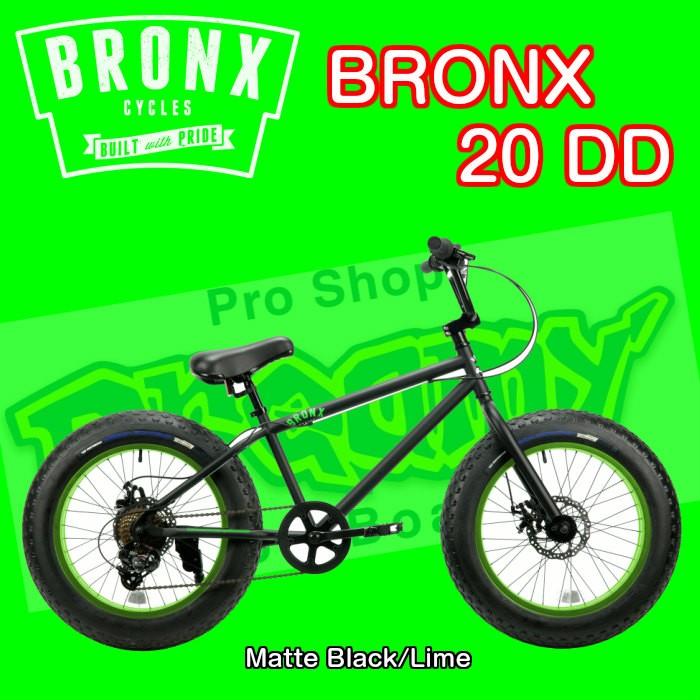 BRONX　20　DD　ブロンクス　自転車　BIKE　Matte　Lime　20インチ　ファットバイク　FAT　外装7段変速　Black