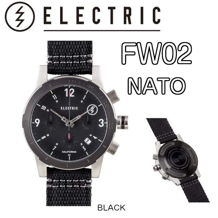 ELECTRIC　エレクトリック　FW02　NATO　時計　ウォッチ　BLACK　正規