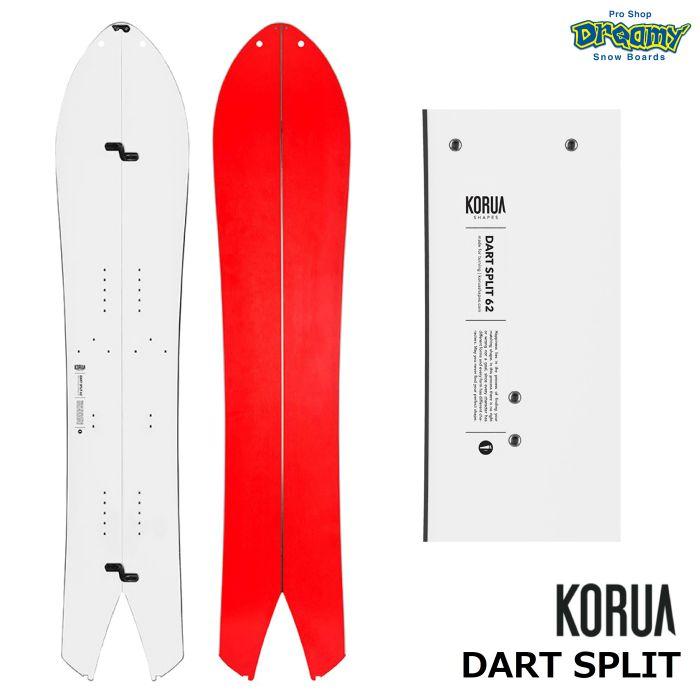 KORUA コルア DART SPLIT ダート スプリット 156/162 フロートキャンバー パウダー カービング フリーライド バック