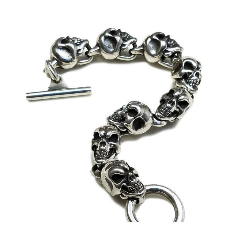 スカルブレス シルバー925 楽天市場】メンズ スカルブレスレット シルバー925 ブランド
