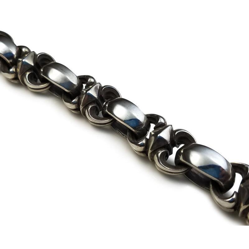 ドライヴ db-027L エイトポイントブレスレット 8リンク 24.5cm メンズ silver925 シルバー925 シルバーアクセ 重い ゴツイ バイカーの画像