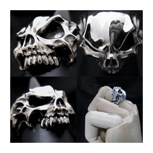 【送料無料】 KAGEMARU DESIGNS カゲマルデザイン sr008 マッドスカルリング シルバー silver925 |  | 02