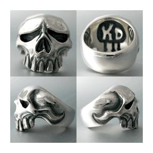 【送料無料】 KAGEMARU DESIGNS カゲマルデザイン sr018 ロゴフェイススカルリング シルバー silver925 |  | 01