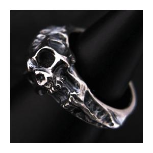 【送料無料】 KAGEMARU DESIGNS カゲマルデザイン sr021 シャウトスカルリング シルバー silver925 | 