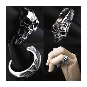 【送料無料】 KAGEMARU DESIGNS カゲマルデザイン sr021 シャウトスカルリング シルバー silver925 |  | 02