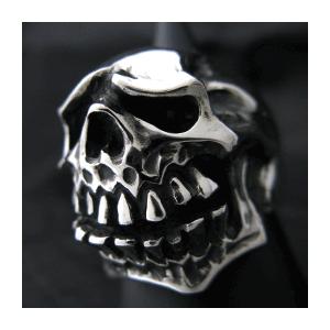 【送料無料】 KAGEMARU DESIGNS カゲマルデザイン sr024 ビッグマウススカルリング シルバー silver925