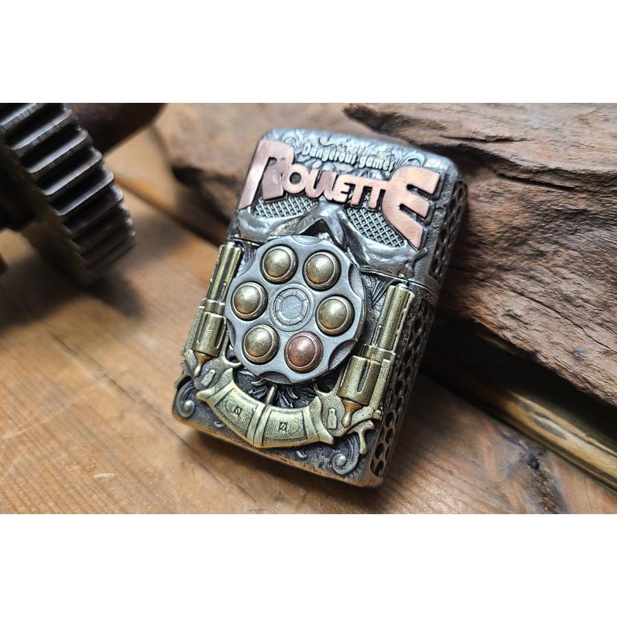 希少 ZIPPO ジッポ リボルバーデザイン 拳銃モチーフ 希少 ZIPPO ジッポ リボルバーデザイン 拳銃モチーフ