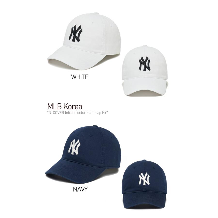 エムエルビー キャップ MLB Korea N-COVER Infrastructure ball cap NY Nカバー インフラストラクチャー ボールキャップ ニューヨークヤンキース 3ACP6601N ACC｜drescco｜03