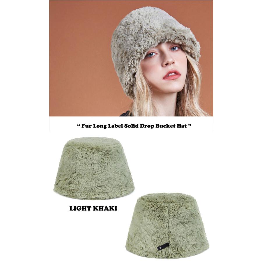 バザール バケットハット VARZAR 正規販売店 Fur Long Label Solid Drop Bucket Hat 全4色 varzar896/7/8/9 ACC｜drescco｜04