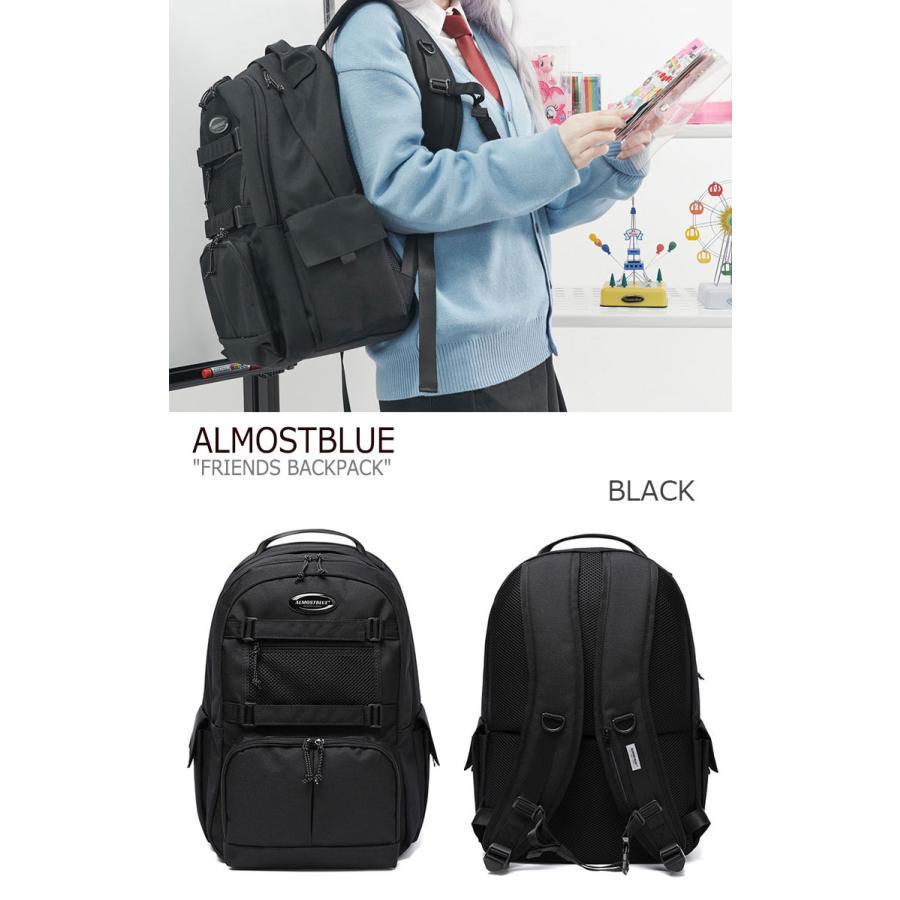 オールモストブルー リュック ALMOSTBLUE 正規販売店 FRIENDS BACKPACK フレンズ バックパック BLACK PINK PURPLE IVORY LEOPARD 3592207 バッグ｜drescco｜02