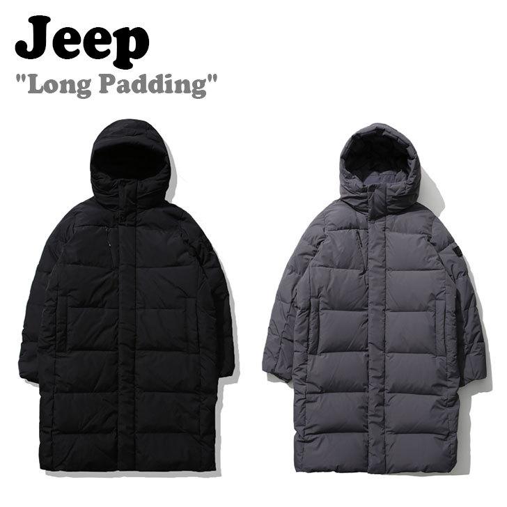 ジープ ダウン Jeep メンズ レディース Long Padding ロング パディング GREY グレー BLACK ブラック GL4JPU493GR/BK ウェア