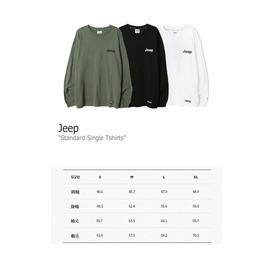 ジープ ロンT Jeep Standard Single Tshirts スタンダード シングル Ｔシャツ BLACK ブラック KHAKI カーキ WHITE ホワイトJM3TSU001BK/KH JM3TSU011WT ウェア｜drescco｜04