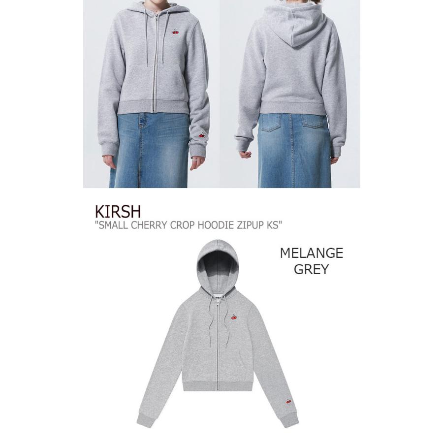 キルシー パーカ KIRSH 正規販売店 SMALL CHERRY CROP HOODIE ZIPUP KS