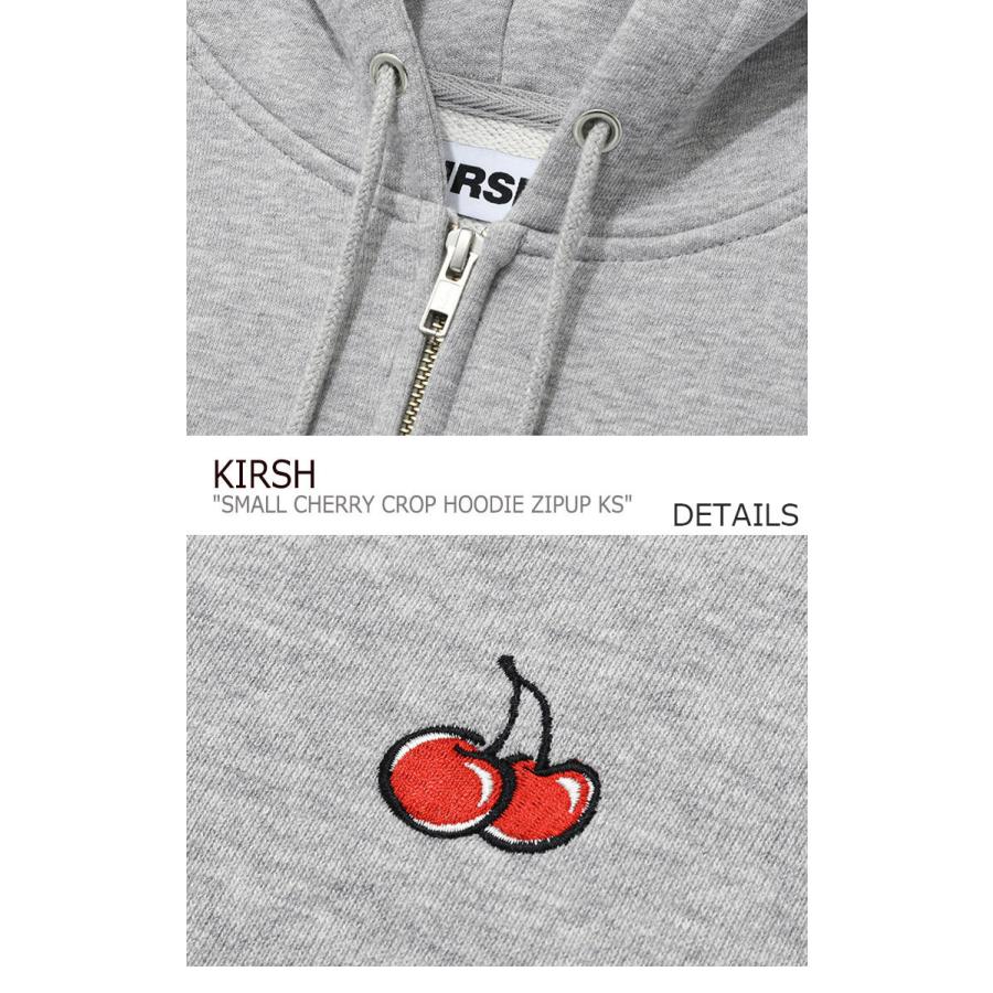 キルシー パーカ KIRSH 正規販売店 SMALL CHERRY CROP HOODIE ZIPUP KS スモール チェリー クロップ