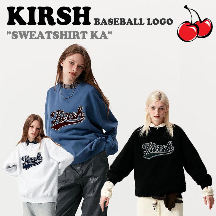 キルシー トレーナー KIRSH 正規販売店 BASEBALL LOGO SWEATSHIRT KA ベースボール ロゴ スウェットシャツ BLACK  GRAY BLUE FKPWCTM541M ウェア :ct-ki21-ctm541m:DRESCCO - 通販 - Yahoo!ショッピング