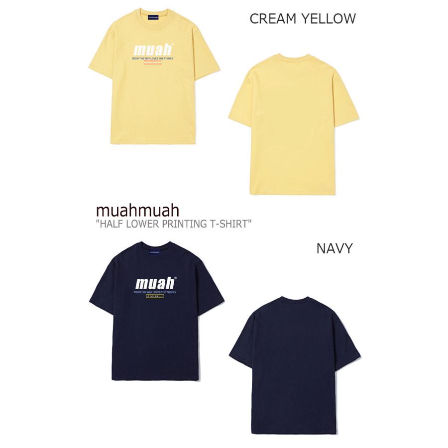 ムアムア Tシャツ muahmuah ムーアムーア メンズ レディース HALF LOWER PRINTING T-SHIRT ハーフ ロウワー プリティングＴシャツ 半袖 MUT19057 ウェア｜drescco｜03