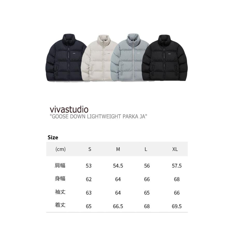 ビバスタジオ ダウン vivastudio GOOSE DOWN LIGHTWEIGHT PARKA JA