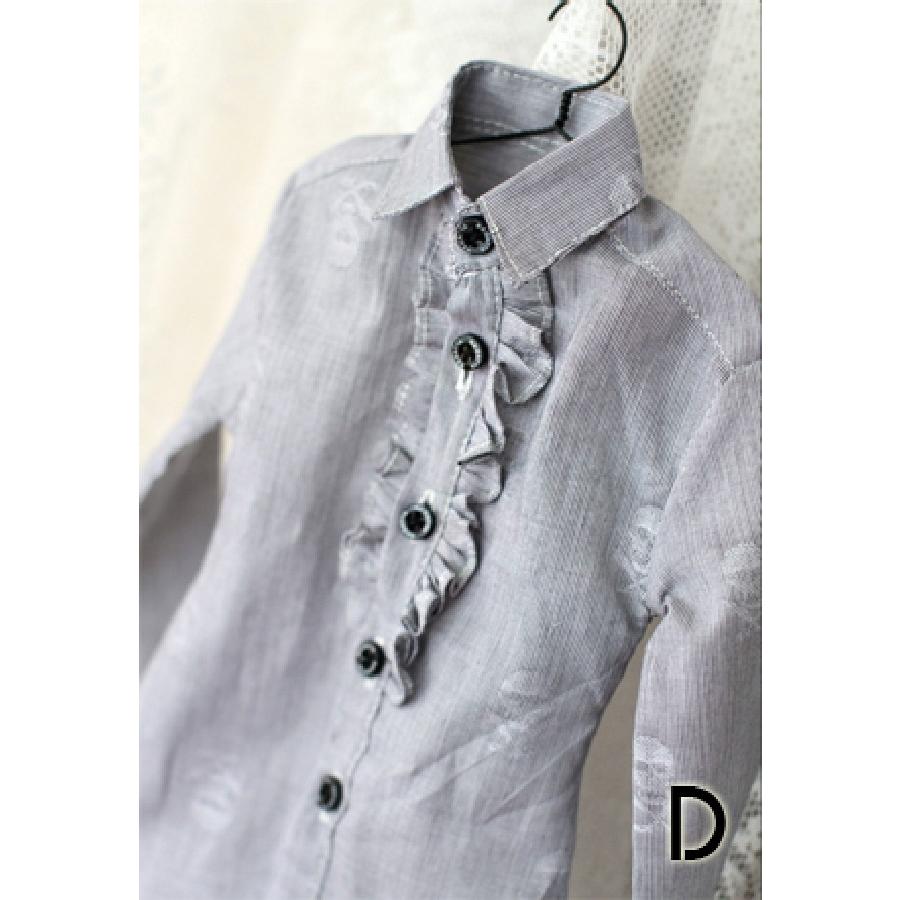 ≡DOLK ORIGINAL≡ OUTFIT:  flounced long-sleeved shirt-D 65cm(SD17)【アウトレット50%OFF】｜drescco｜02