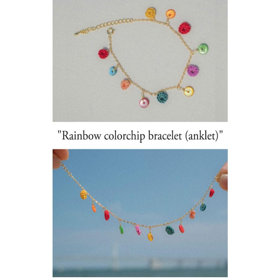 メリーモウティブ ブレスレット MERRYMOTIVE レディース Rainbow colorchip bracelet (anklet) GOLD ゴールド 韓国アクセサリー 300702778 ACC｜drescco｜02