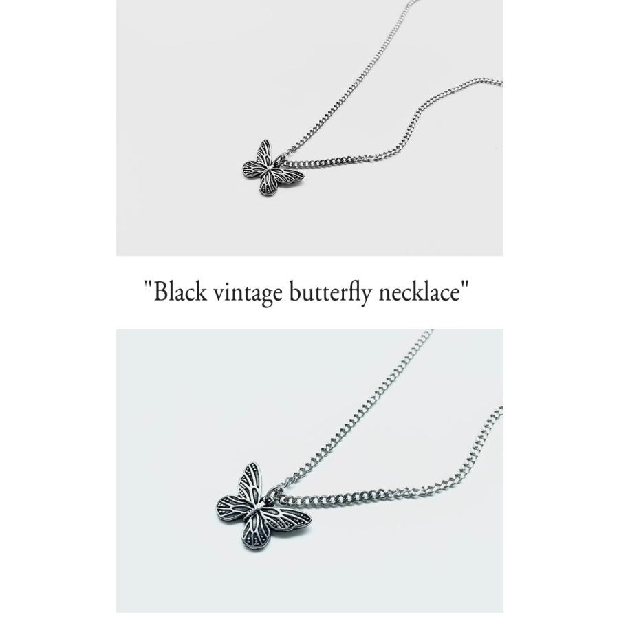 ワンダリングユース ネックレス WANDERING YOUTH Black vintage butterfly necklace ブラック ヴィンテージ バタフライ 韓国アクセサリー bkvtbtnk ACC｜drescco｜03