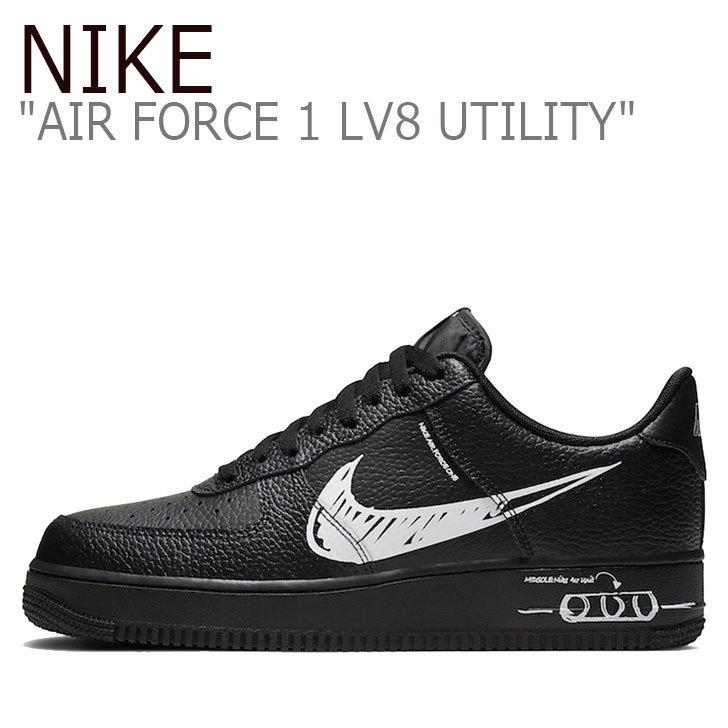 現金特価 ナイキ エアフォース スニーカー Nike メンズ レディース Air Force 1 Lv8 Utility エア フォース 1 Lv8 ユーティリティ Black ブラック Cw7581 001 シューズ 信頼 Www Thaihealthcenter Org