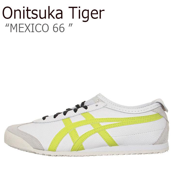 ランキングや新製品 Tiger Onitsuka スニーカー オニツカタイガー 海外正規輸入商品 黄色 白 イエロー Yellow Onitsukatiger66 メンズ 新古品 新品未使用 シューズ 11a459 102 ネオンライム Lime Neon White メキシコ66 66 Mexico レディース シューズ Www