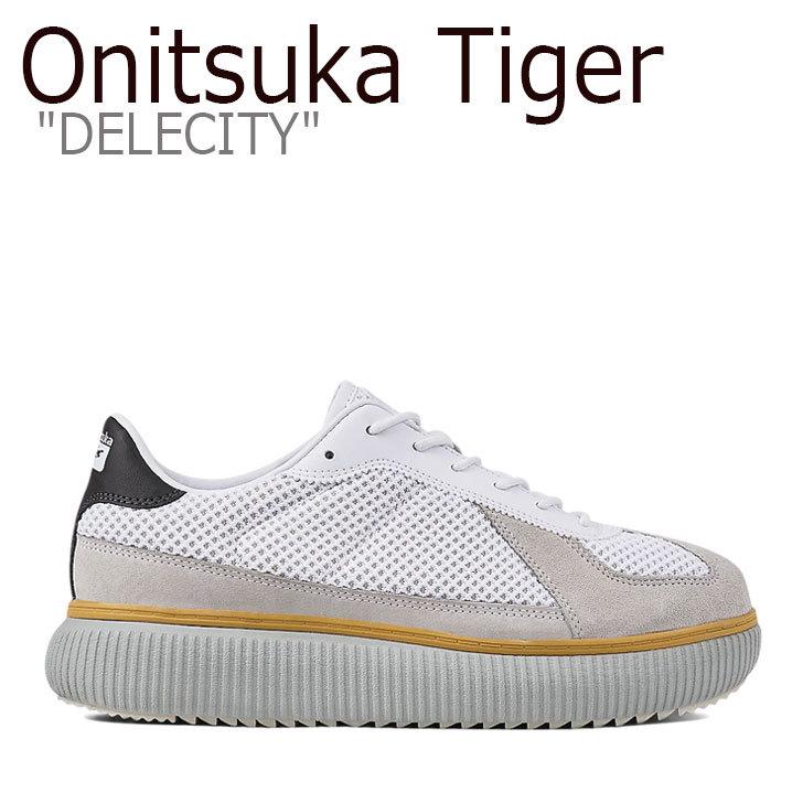 オニツカタイガー スニーカー Onitsuka Tiger DELECITY デレシティー WHITE ホワイト GREY グレー 1183B845-100 シューズ
