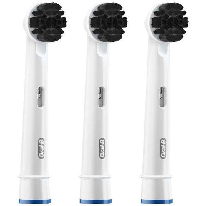 Braun Oral-B ベーシックブラシ 3個セット 替えブラシ オーラルB 電動歯ブラシ用 ベーシックブラシ 炭成分配合 3
