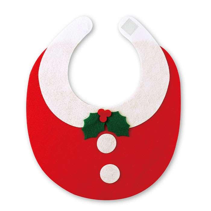 フェルトサンタえり サンタ衿 付け衿 ビブ スタイ こども Christmas