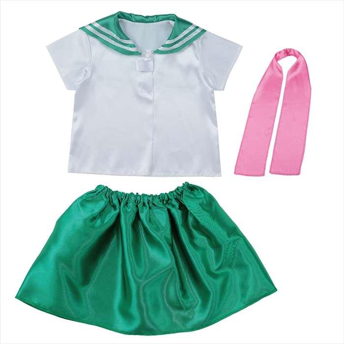 キッズコスプレ衣装 セーラー服 グリーン×ピンク アーテック 19275