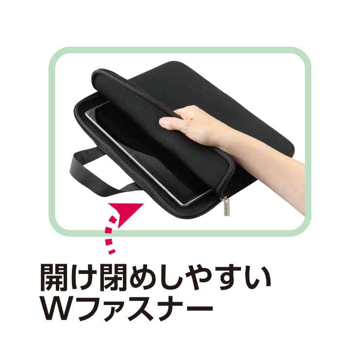 PCタブレット用クッションケース L 横型 ブラック タブレットケース｜dresma｜03