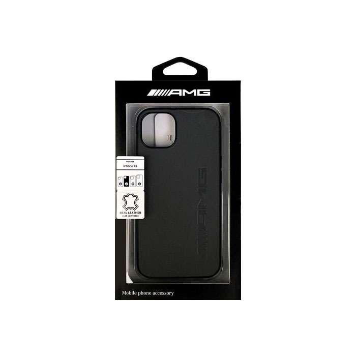 AMG iPhone13用 本革 背面ケース エアージェイ AMHCP13MDOL GR