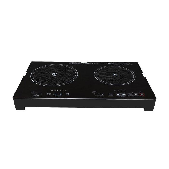 IH調理器 2口 左側1400W 右側700W コンロ 省エネ ガラストップ 鍋判別機能など7つの安全機能付き エスケイジャパン SKJ-YA142H IH調理器 2口 左側1400W 右側700W コンロ エスケイジャパン SKJ-YA142H