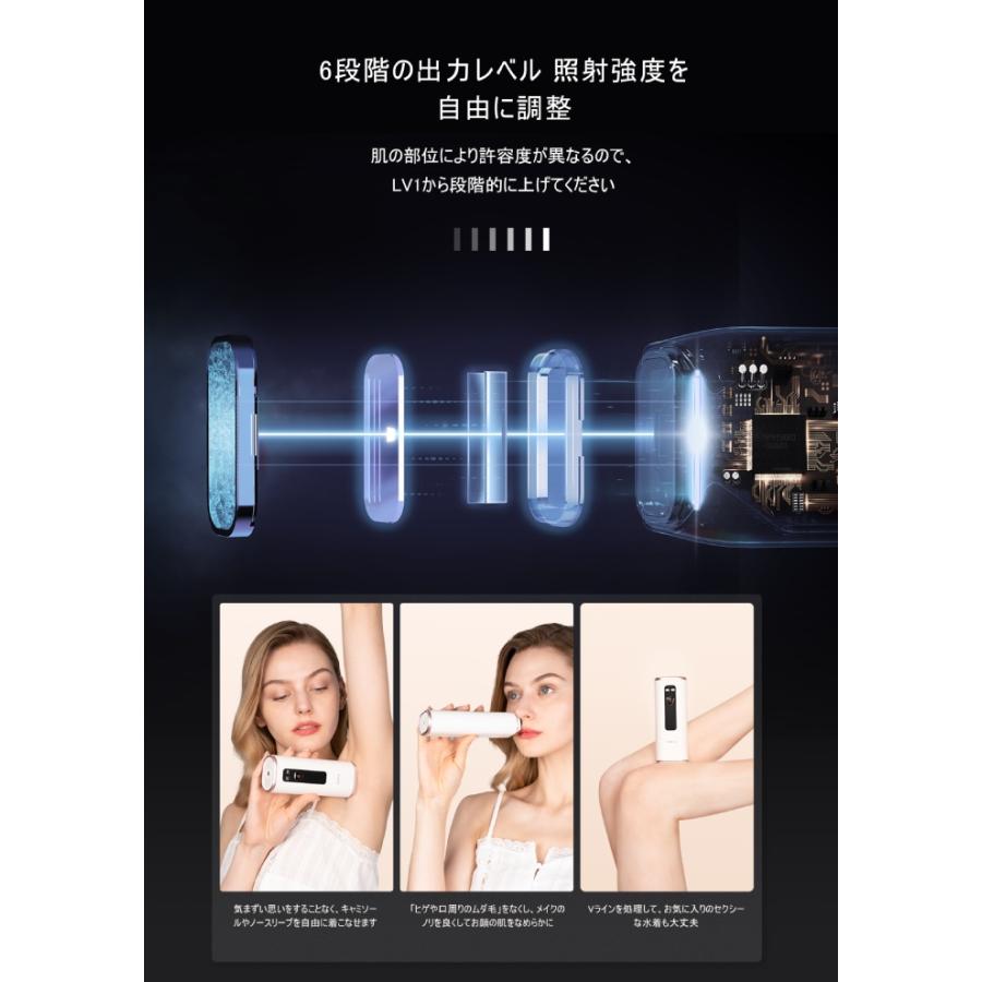 AOKIA 光脱毛器 ハイパワー IPL光脱毛器 JR8 サファイア冷感 高出力モデル フラッシュ方式_2