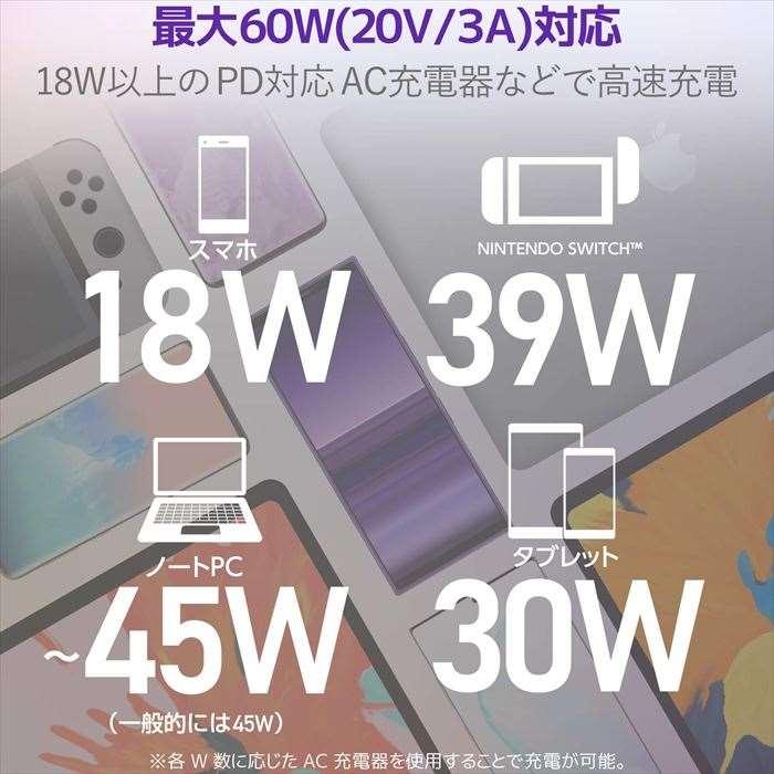 代引不可 USB2.0ケーブル 0.1m USB Type-C PD対応 超高速充電 データ転送 スマホ タブレット エレコム MPA-CC01PN｜dresma｜07