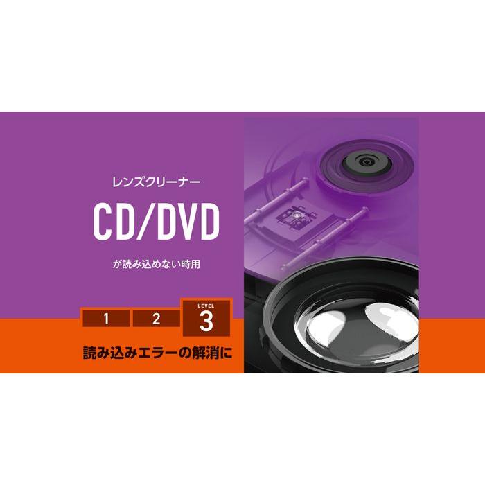 代引不可 CD/DVD用レンズクリーナー 湿式 汚れ ホコリ 拭き取り エレコム CK-CDDVD3｜dresma｜02